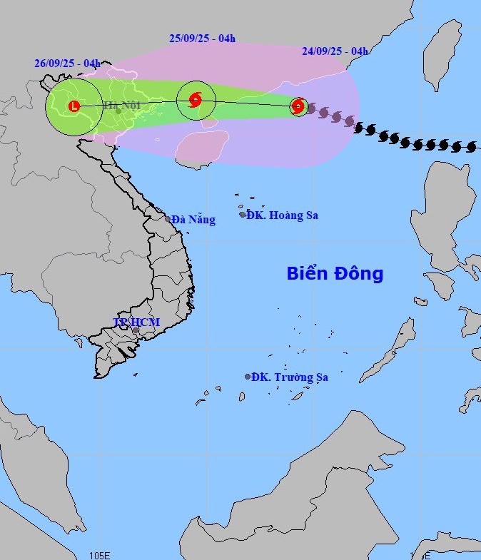 Thông báo Bão Nagasa (cơn bão số 9)